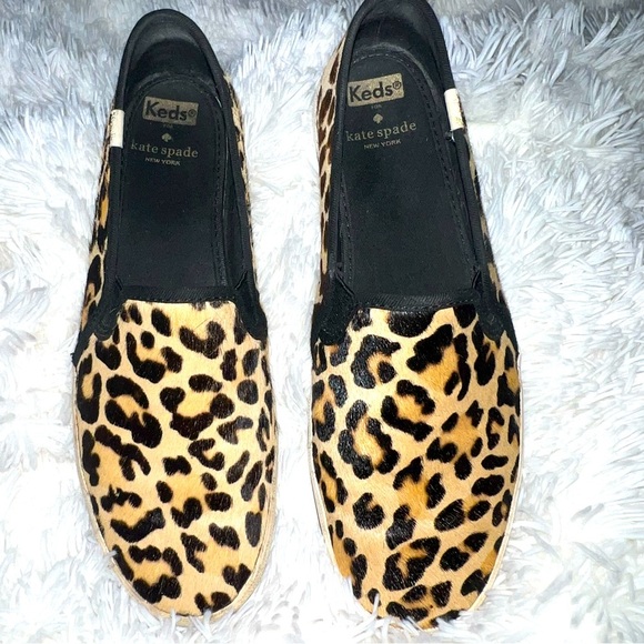 Kate Spade/Keds New York Double Decker Leopard-print Sneakers Size 8.5 - Picture 4 of 9